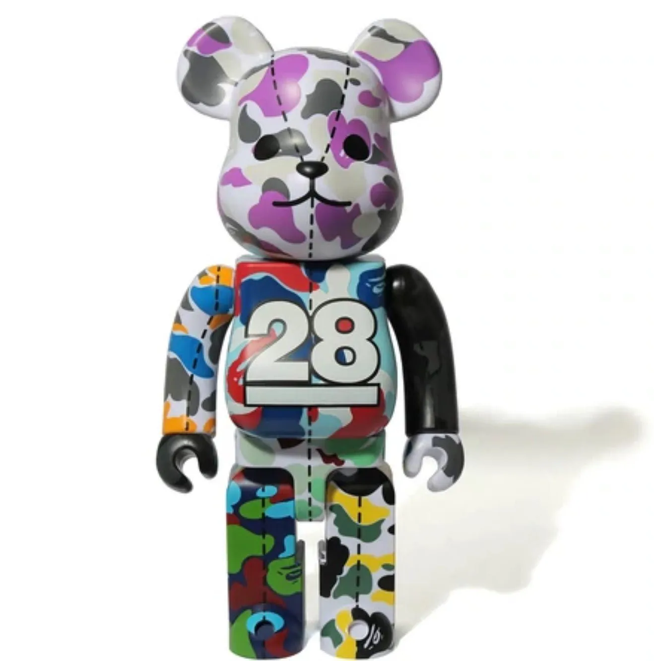A Bathing Ape 28th Anniversary 400% Gray Be@rbrick x Bape- A Bathing Ape