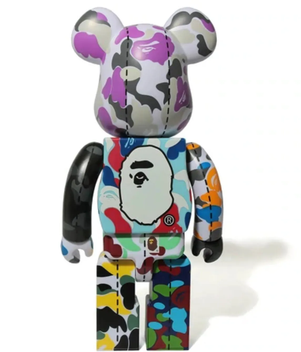 A Bathing Ape 28th Anniversary 400% Gray Be@rbrick x Bape- A Bathing Ape