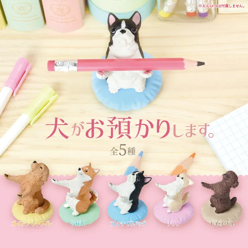 Collectible Dog Holding Your Stuff Figurines Blind Box