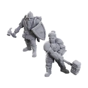 D&D Nolzur's Marvelous Miniatures Unpainted Miniatures 2-Pack 50Th Anniversary Dwarves