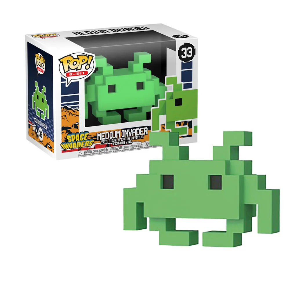 Funko Pop! 8-BIT - Space Invaders #33 - Medium Invader (Green) Vinyl Figure (32454) LAST ONE!