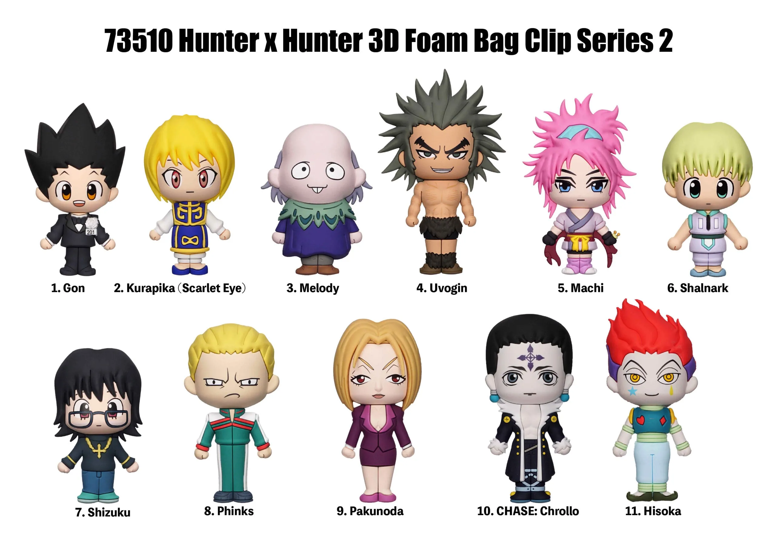 Hunter x Hunter - Series 2 - 3D Foam Bag Clip
