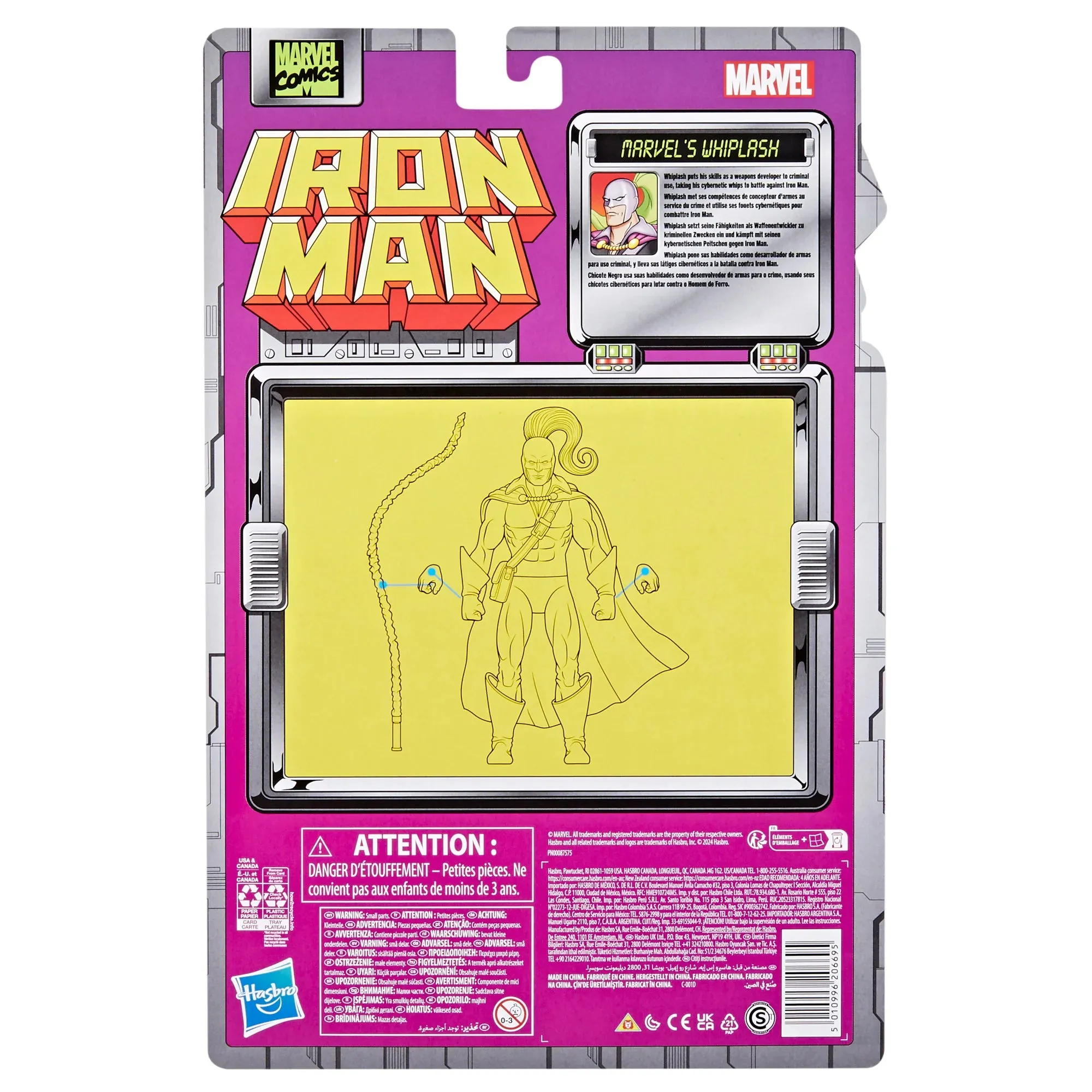 Marvel Legends Series - Iron Man Retro Collection - Marvel's Whiplash Action Figure (F9030) LOW STOCK