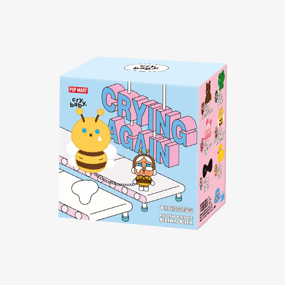 POP MART CRYBABY Crying Again Series Plush Badge [1 Blind Box]