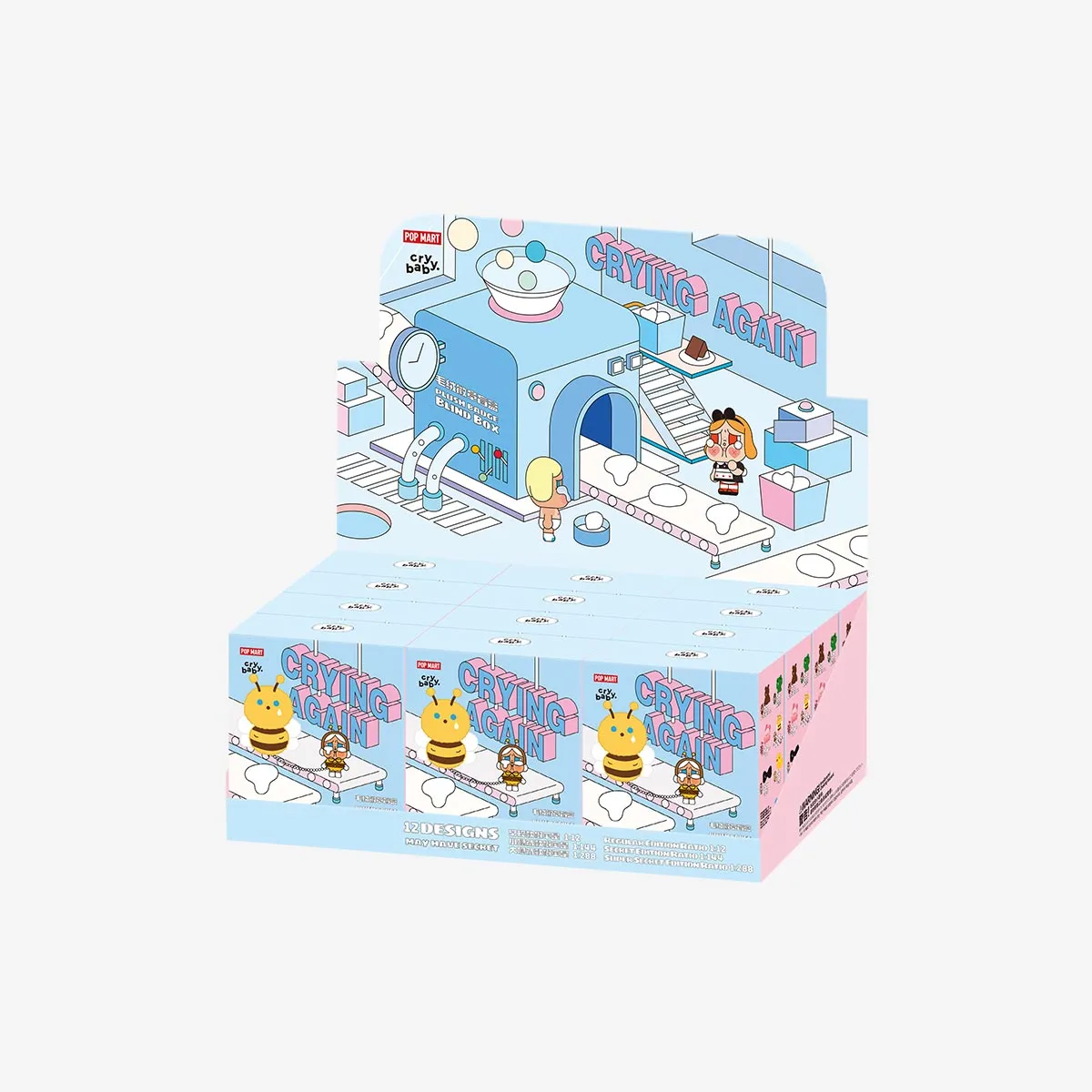 POP MART CRYBABY Crying Again Series Plush Badge [1 Blind Box]