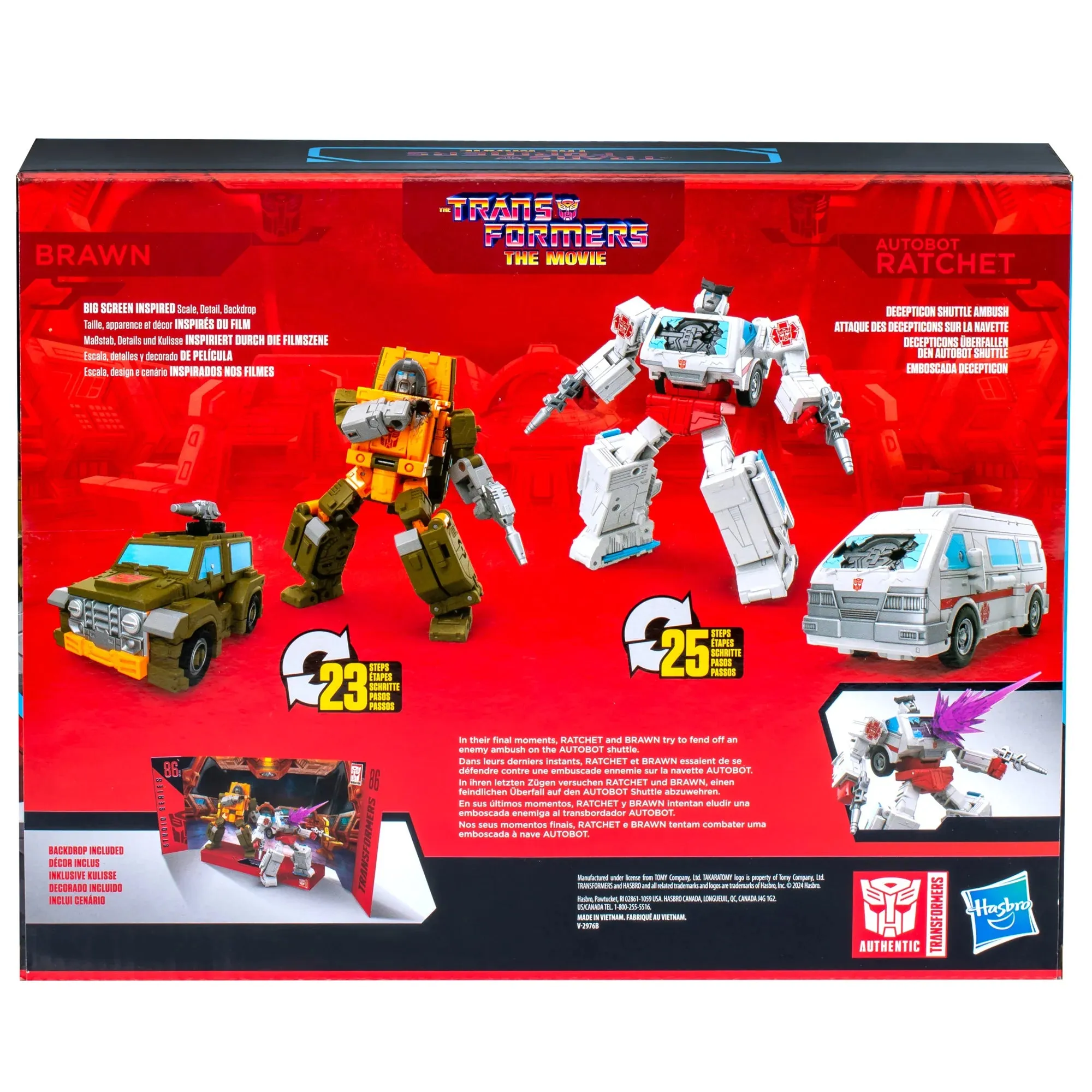 Transformers: Studio Series 86 - Brawn & Autobot Ratchet Deluxe Action Figure 2-Pack (F9878)